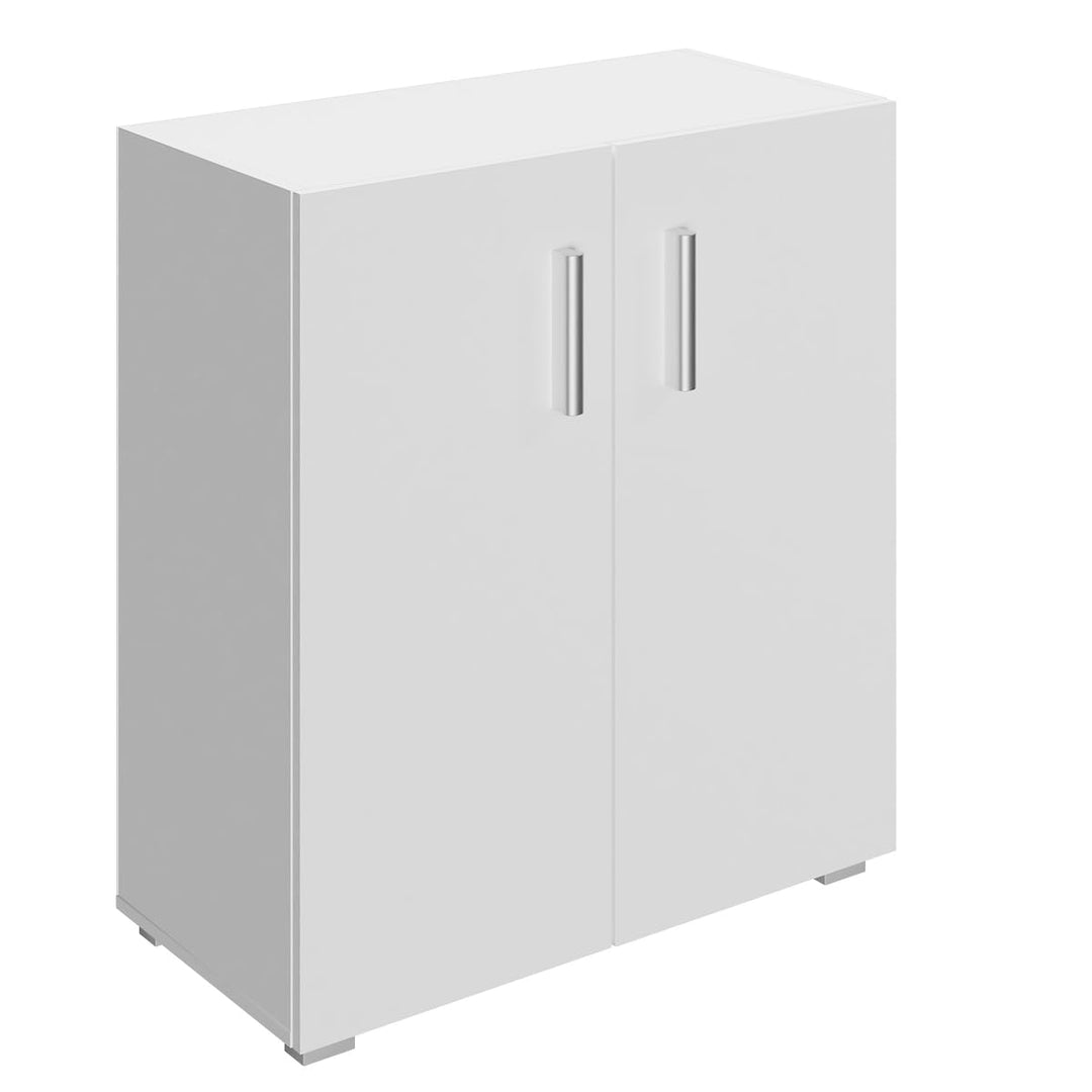 Casaria® Kommode mit 2 Türen 77x60x30 cm Holz Modern höhenverstellbarer Einlegeboden Schlafzimmer Bü