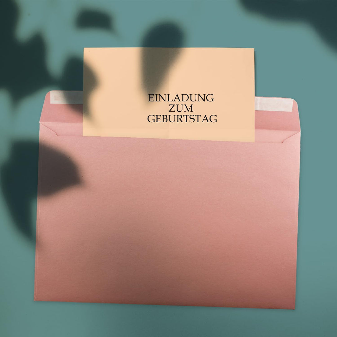 400x grosse XXL Briefumschläge DIN C4 in Alt-Rosa - 22,9 x 32,4 cm - Haftklebung ohne Fenster - Vers