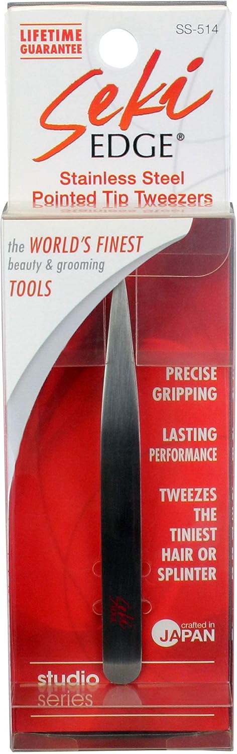 Seki Edge Stainless Steel Pointed Tweezer (Pinzette)