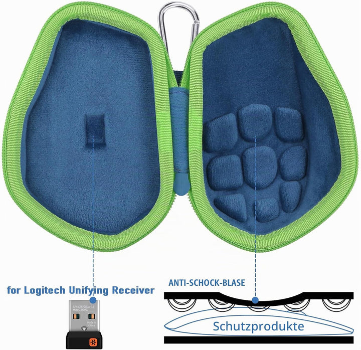 co2CREA Hart Schutz Hülle Etui Tasche für Logitech MX Master 4 /Master 3 /Master 3S Kabellose Maus B