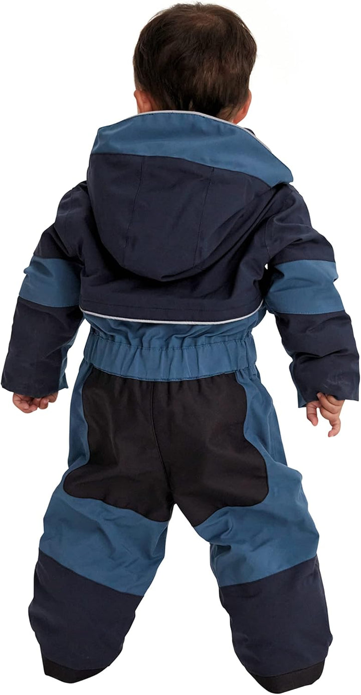 Killtec Jungen Kw 89 Mns Onpc Skioverall/Schneeanzug mit Kapuze 104 sturmblau, 104 sturmblau