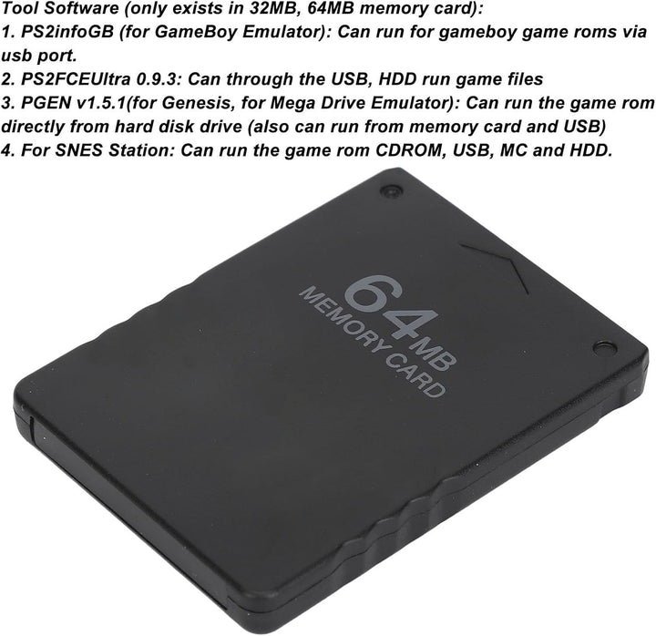 für PS1-Speicherkarte, Speicherkarte für PS1, 8 MB/16 MB/32 MB/64 MB Optionaler Speicherkartenstick