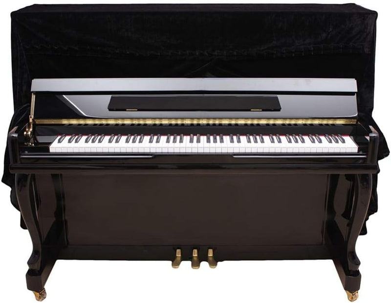 Alomejor Schutzhülle für Klavier, Velours, Klavierbezug, Stoff, komplett, Pleuche, Staubschutz, für