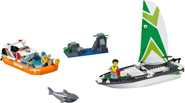 LEGO City 60168 - "Segelboot in Not Konstruktionsspiel, bunt