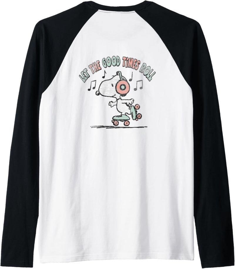 Peanuts Woodstock lassen die guten Zeiten rollen Raglan