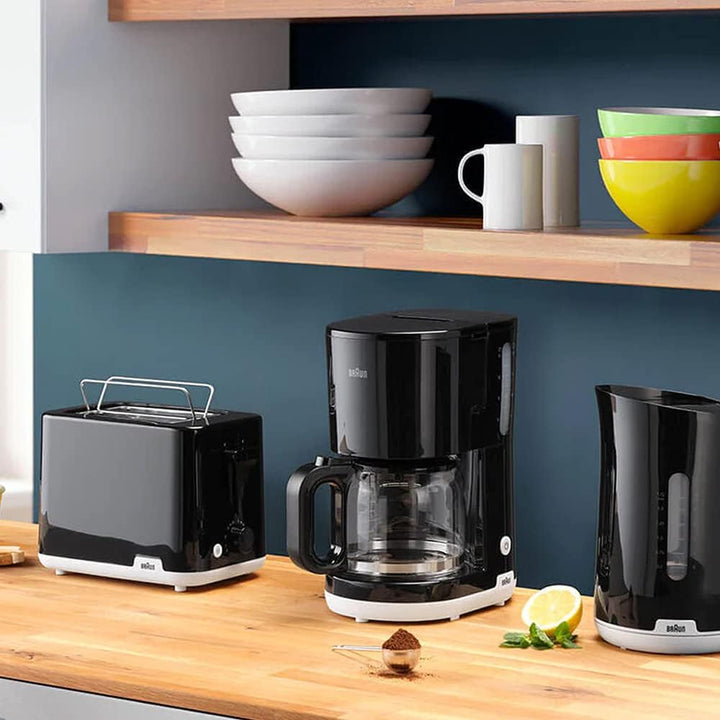 Braun Household Breakfast1 Filter Coffee Maker AromaCafe OptiBrew System Automatic Shut-Off Coffee M