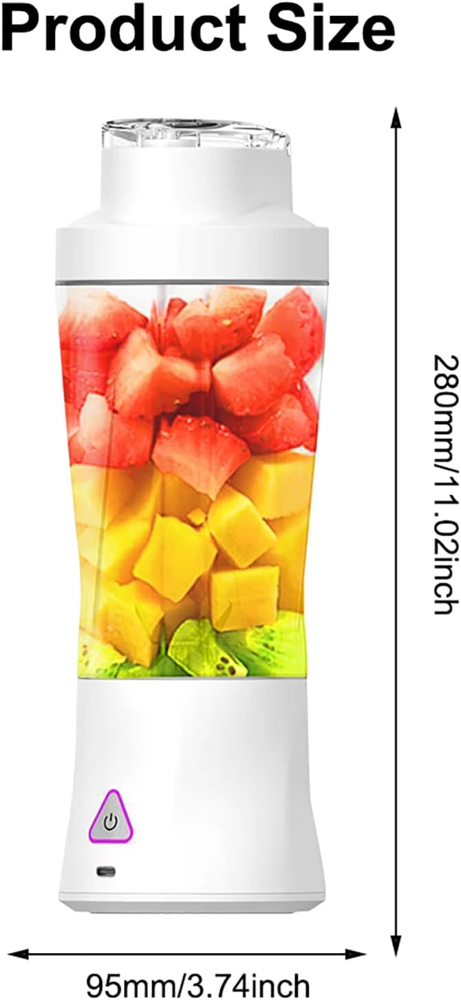 Smoothie Maker,Tragbarer Mixer/Blender 700ml,Leistungsstarker Mini Mixer To Go,6000 mAh Batterie,Por