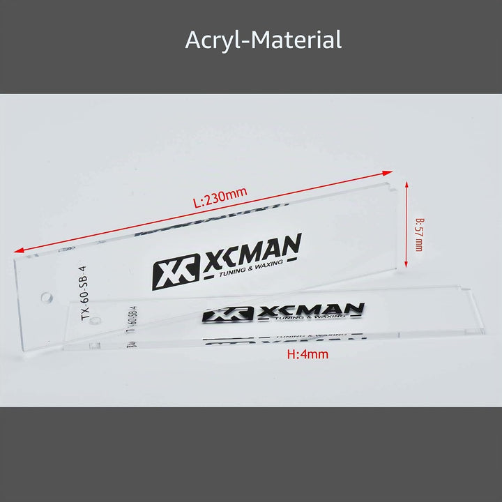 XCMAN Alpine Ski Freeride & Snowboard Base Wax Plastic Scraper 2pcs Snowboard 230 x 60 x 4 mm, Snowb