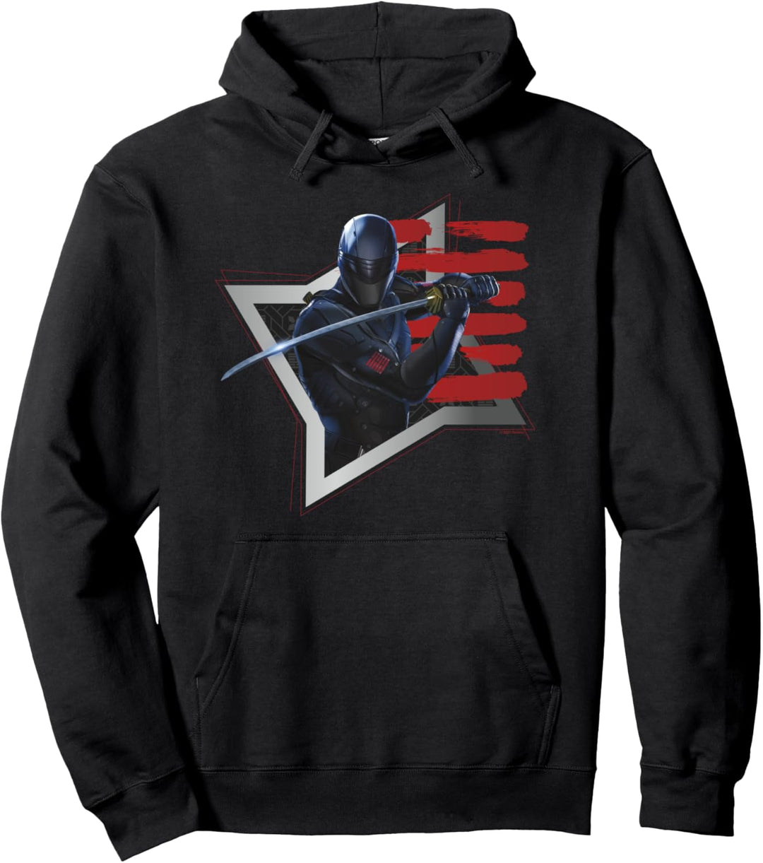 Snake Eyes Throwing Star Badge Pullover Hoodie