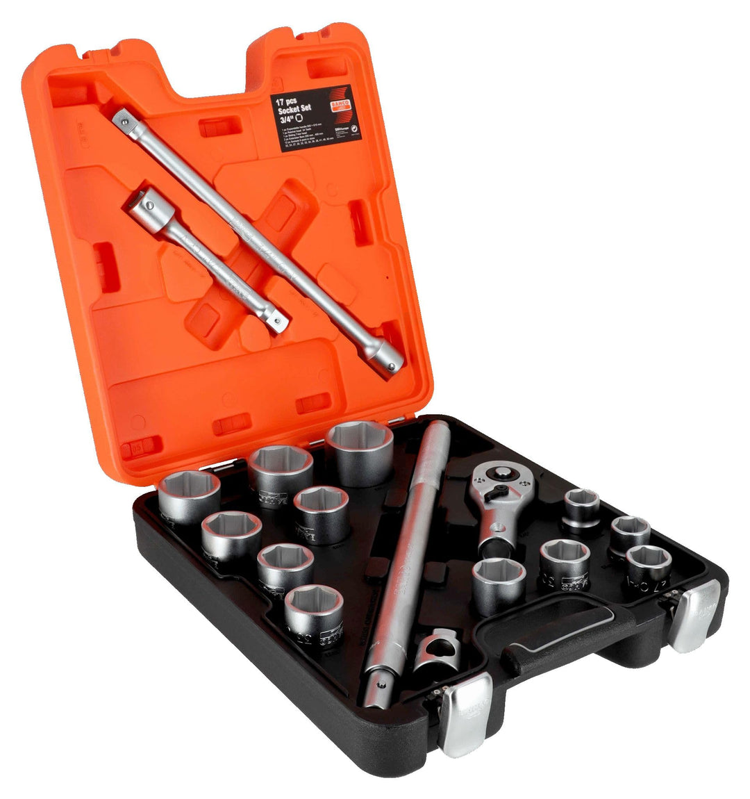 Bahco SLX17 SLX17 Steckschlüsselsatz, 17-teilig, 3/4 Zoll (1,9 cm) Antrieb
