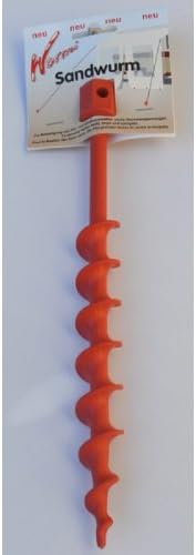 6 x 13 mm STAHLSCHÄKEL mit 6 x ERDSANDWURM - Zelthering - aus UV beständigem glasfaserverstärktem PO
