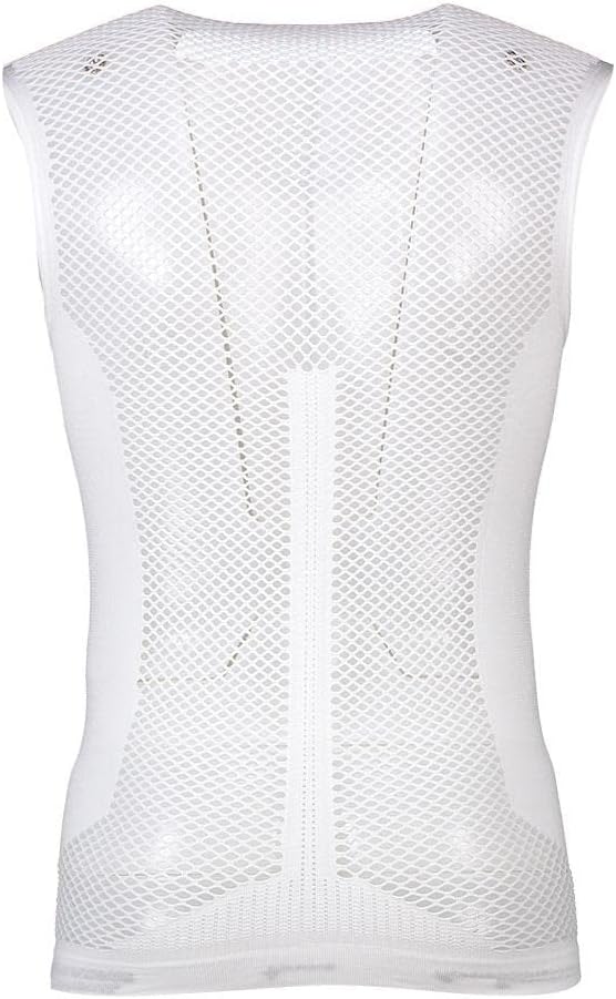Ale Unisex S1 Summer Mesh Intimo Ärmelloses Baselayer, weiss, L-XL