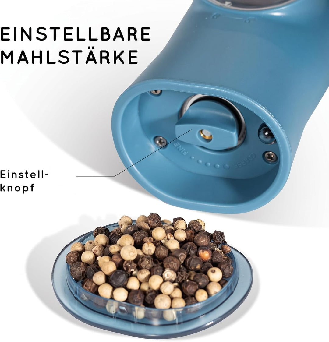 Schwerkraft elektrische Salz und Pfeffermühle Set, 2er-Set Wiederaufladbare elektrische Salz und Pfe
