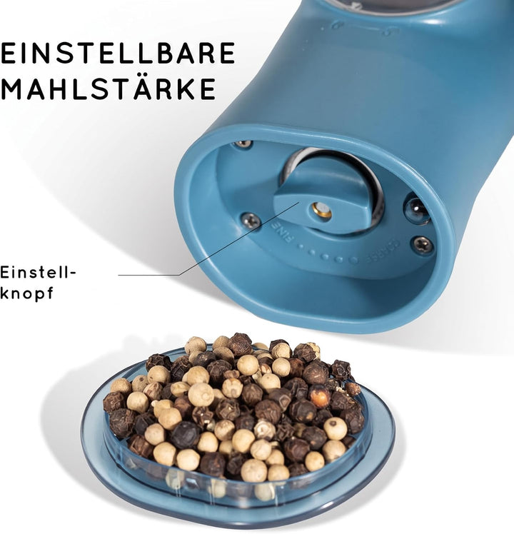 Schwerkraft elektrische Salz und Pfeffermühle Set, 2er-Set Wiederaufladbare elektrische Salz und Pfe