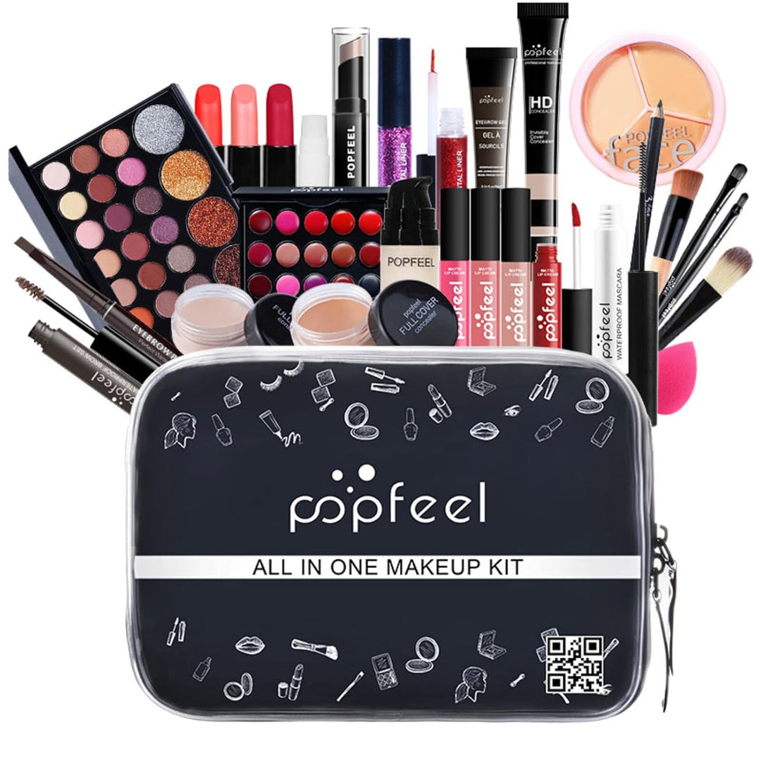 CHSEEO Schmink Geschenkset Make-Up Set Kosmetik Makeup Paletten Schminkkoffer Schminke für Gesicht,