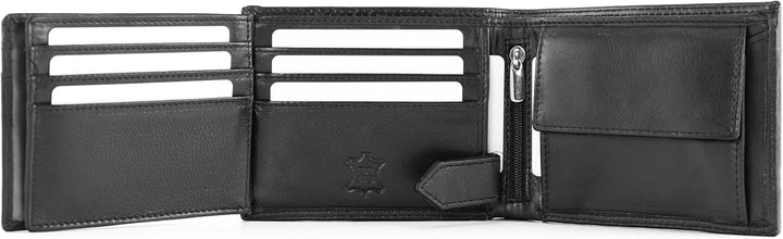 Fa.Volmer ® Leder Geldbörse Herren mit RFID-Schutz - weiches, unempfindliches Nappaleder, extra-stab