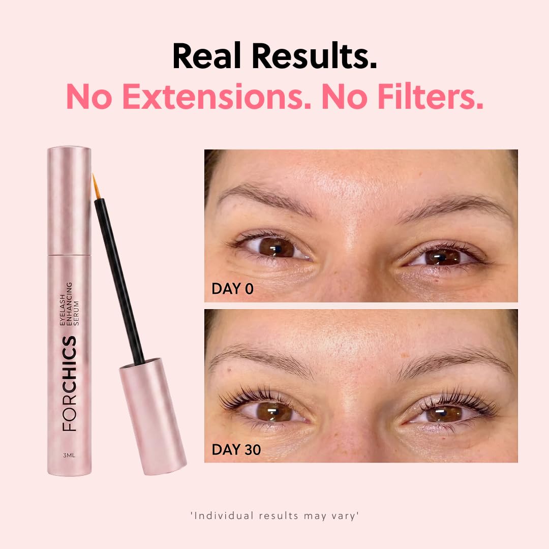 ForChics ForLash Eyelash Growth Serum - Enhancement Lash Booster For Fuller, Thicker, and Longer Eye