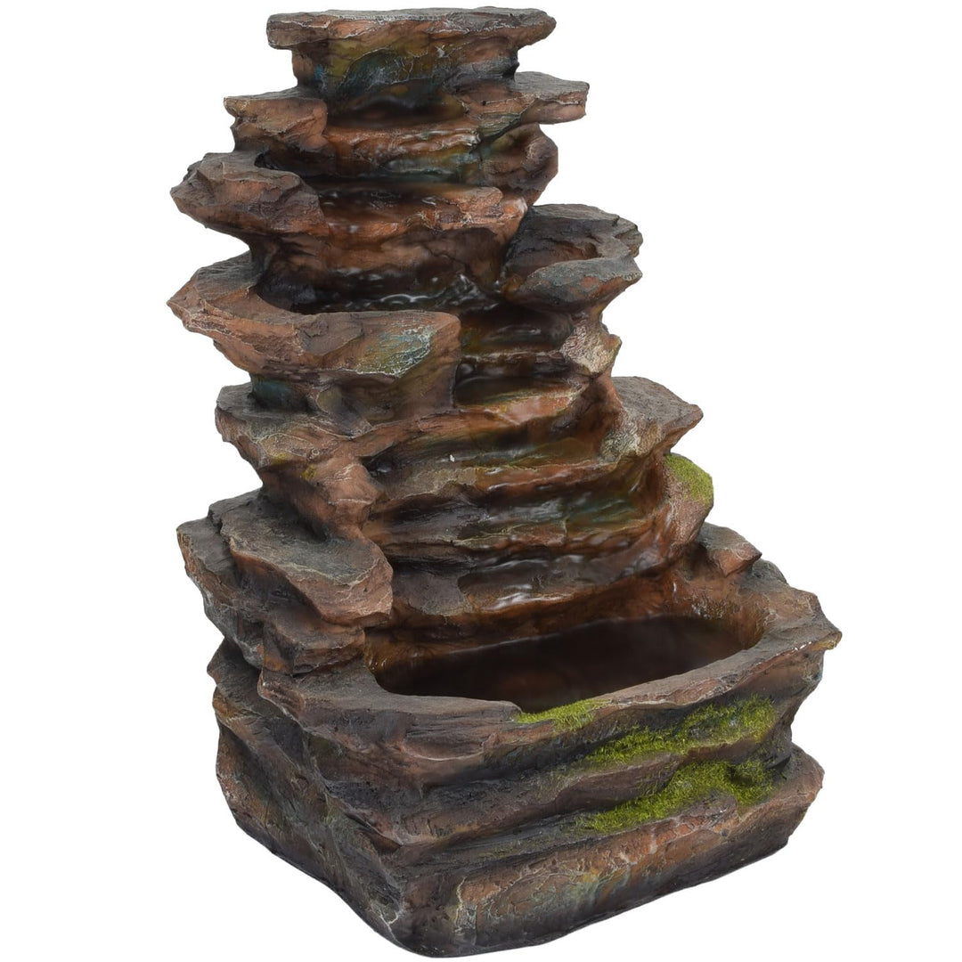 Agora-Tec® Wasserspiel &amp; Zimmerbrunnen Slate sehr angenehmer leiser Wasserlauf 37 cm hoch