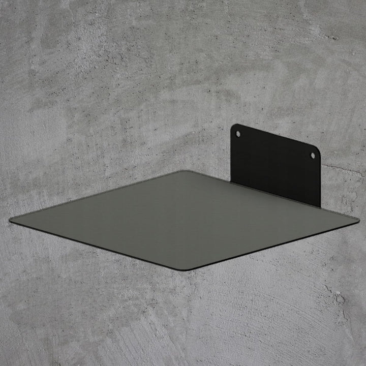 Blumenregal für die Wand Schwarze Metall Quadratische Wandregal 24x24 cm für Blumen Blumentöpfe und
