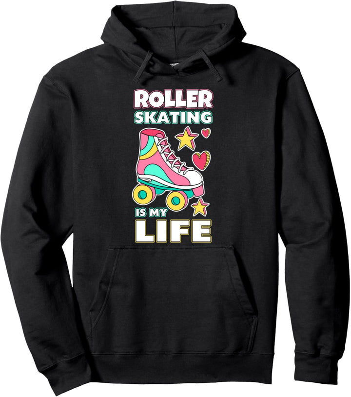 Rollschuhfahren mein Leben Rollschuh Skater Rollschuhfahren Pullover Hoodie