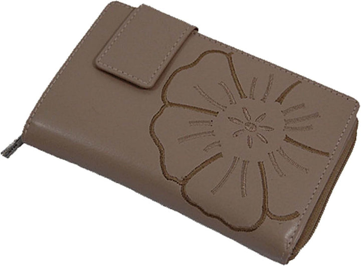 GoBago Branco Leder Damen Geldbörse Portemonnaie Geldbeutel (Toupe), Toupe