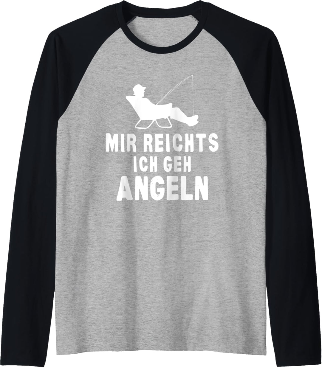 Angeln See Sport Outdoor Natur Freunde Ironischer Spruch Raglan