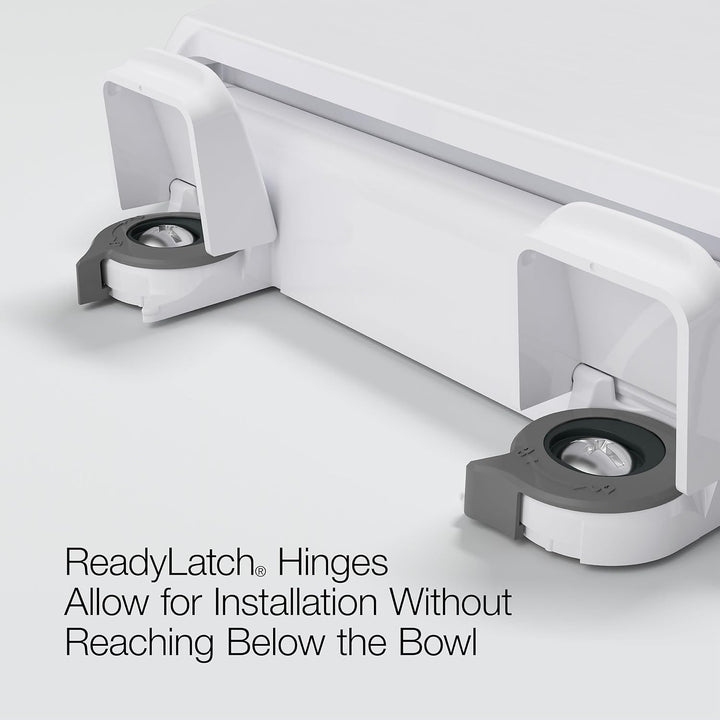KOHLER 4639-RL-7 Cachet READYLATCH WC-Sitz mit leisem Schliessen, rund, Schwarz Fertige Verriegelung