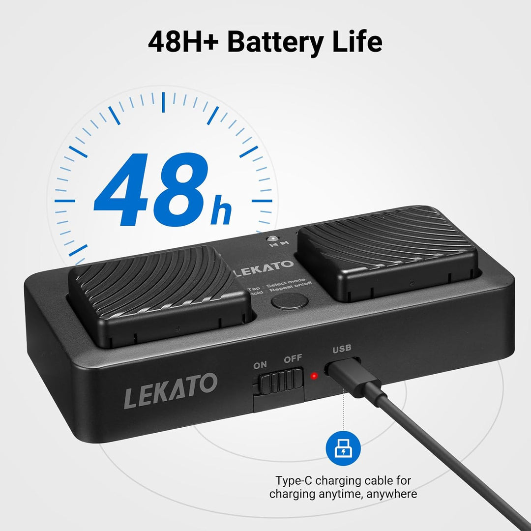 LEKATO Bluetooth Page Turner Pedal für Tablet Smartphone, Wiederaufladbares Page Turning Pedal, Drah