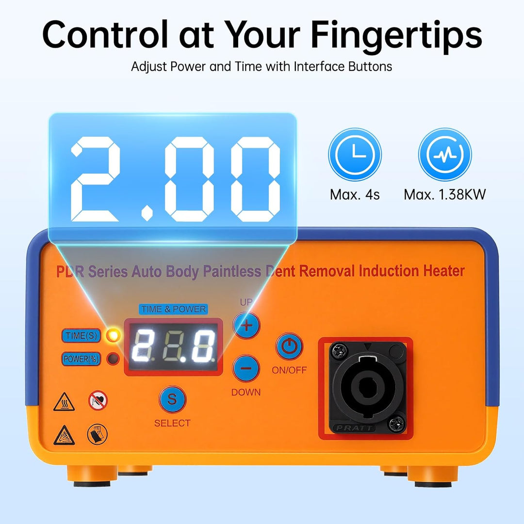 1380W Professionelle PDR Induktionsheizung,Hot Box Car Paintless Dent Repair Tool,Body Removal Induc