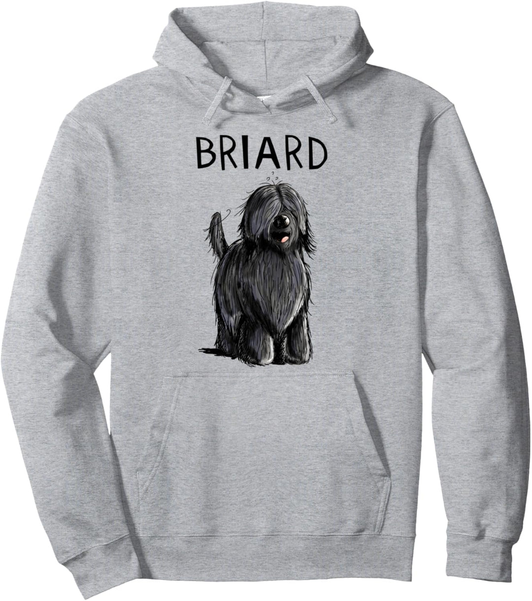 Briard Hundemotiv I Geschenk Berger de Brie Hund I Comic Pullover Hoodie