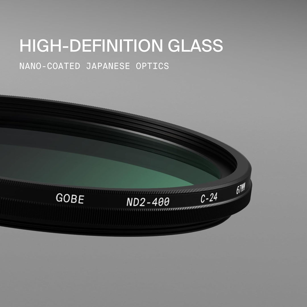 Gobe NDX 39 mm Variabler Graufilter ND2-400 ND Filter 39mm, 39mm