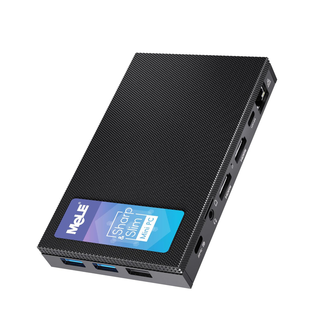 MeLE Mini PC Fanless Ultra-Silence Quieter4C N150-8GB Speicher 128GB - Kompakter Computer mit funkti