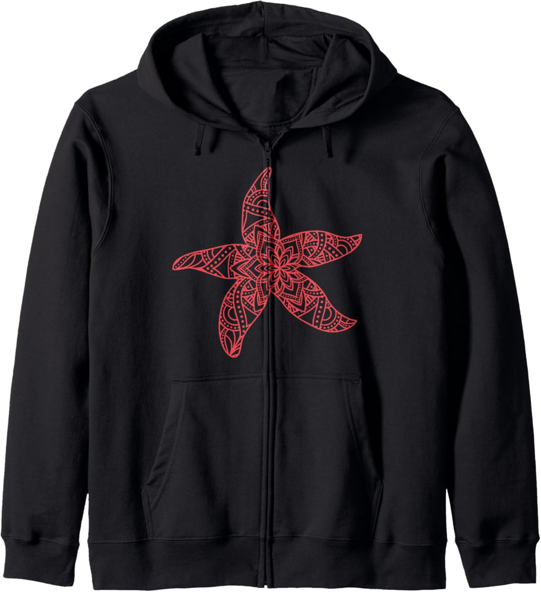 Seestern Mandala Marine Life Sea Beach Art Star Summer Kapuzenjacke