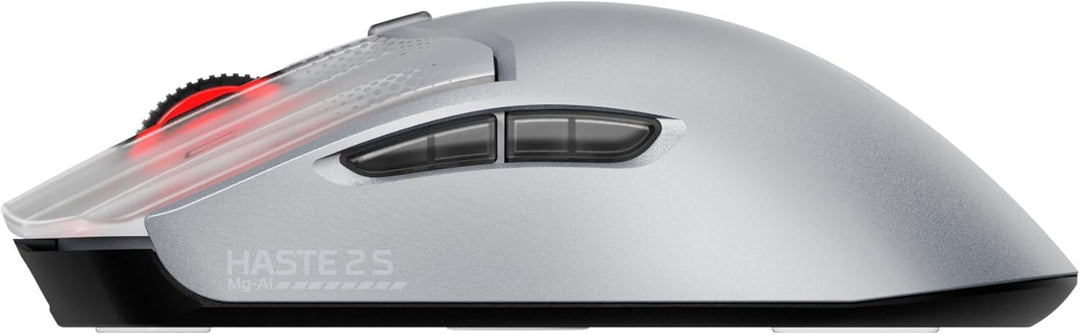 HyperX Pulsefire Haste 2 S Kabellose Gaming-Maus, Magnesiumgehäuse, Ultra-leicht, 64 g, Akku 120 h,