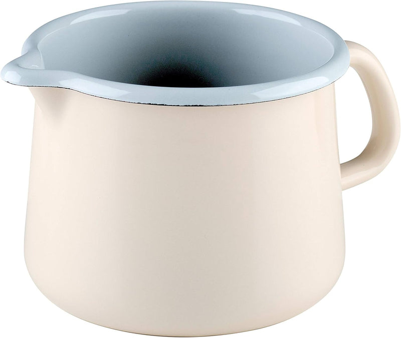 Riess, 0672-011, Schnabeltopf 12, NOUVELLE- AVORIO EXTRA STARK, Durchmessser 12 cm, Höhe 10.7 cm, In