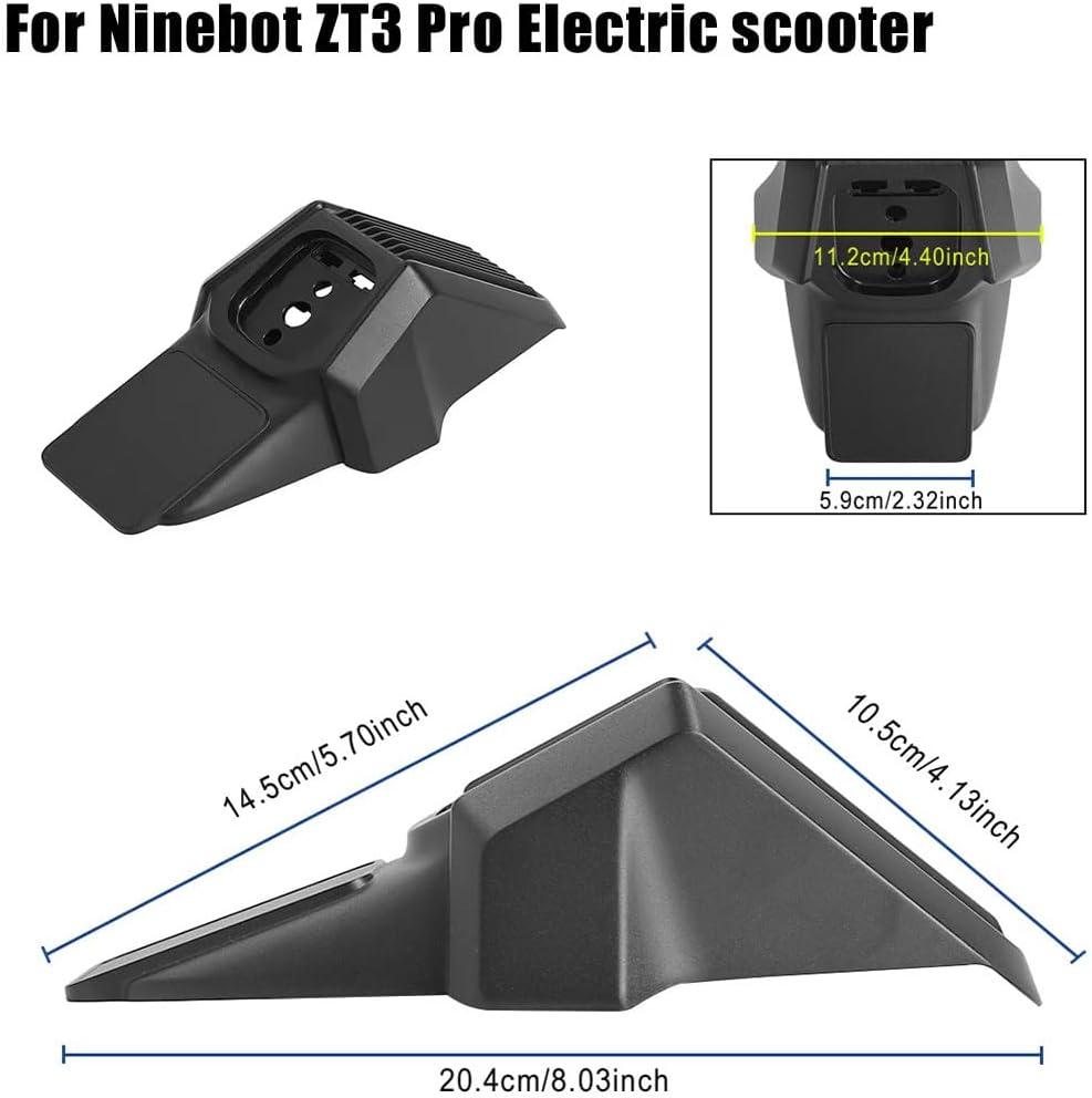 Schutzblech hinten für Segway Ninebot ZT3 Pro Elektroroller mit Rückleuchten (mit Rücklicht)