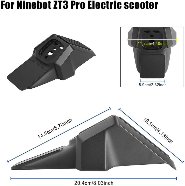 Schutzblech hinten für Segway Ninebot ZT3 Pro Elektroroller mit Rückleuchten (mit Rücklicht)