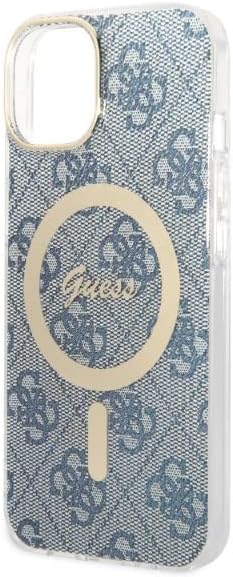Guess Bündeln GUBPP14MH4EACSB Hülle und Ladegerät iPhone 14 Plus 6,7" blau Hard case 4G Print