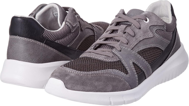 Geox Herren U Monreale B Sneakers 42 EU Grau, 42 EU Grau