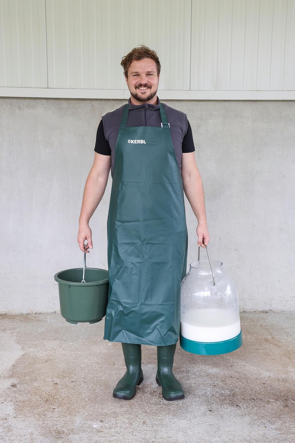 Kerbl Premium Melkerschürze, Robust Wasserfest Reissfest Knickfest, S M L XL XL 140 x 124 cm, XL 140