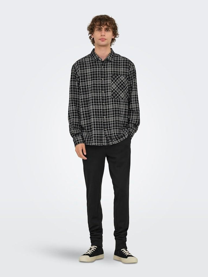 Only &amp; Sons Male Chino Hose ONSMARK Slim Fit Chino Hose | Chino trousers 27W / 30L B: Medium Grey Me