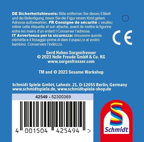 Schmidt Spiele Sorgenfresser Elmo Sesamstrasse 27cm 0 normal, normal