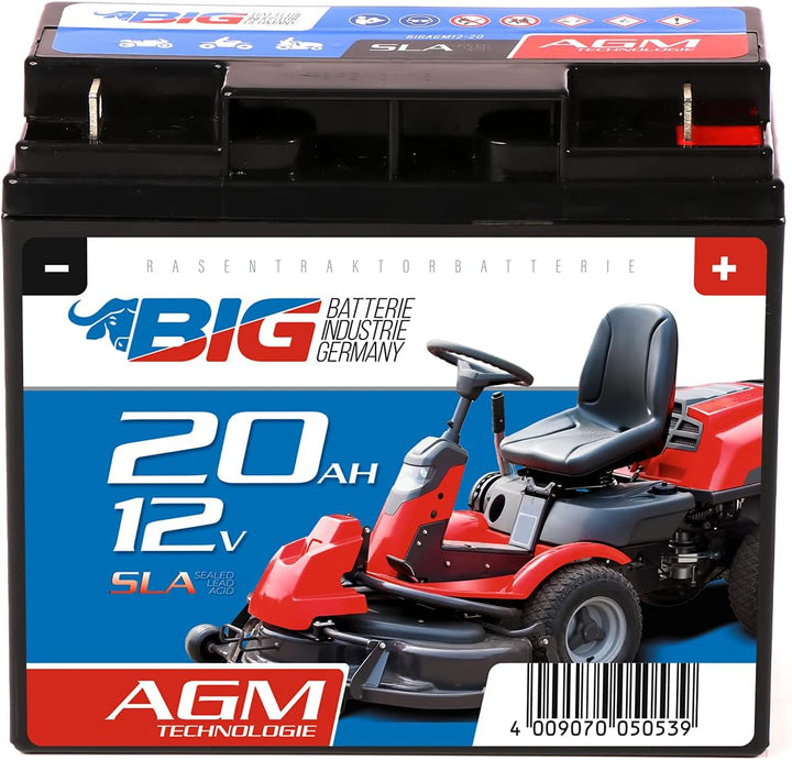 BIG Professional Garden AGM 12V 20Ah für Rasenmäher