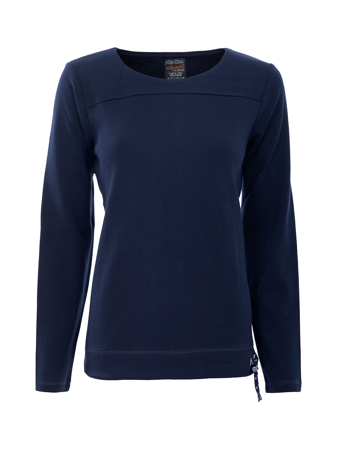 s`questo Damen Sweater Casual 34 Blau, 34 Blau