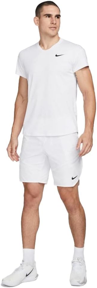 Nike Herren Short Nikecourt Dri-fit Advantage XL White/Black, XL White/Black