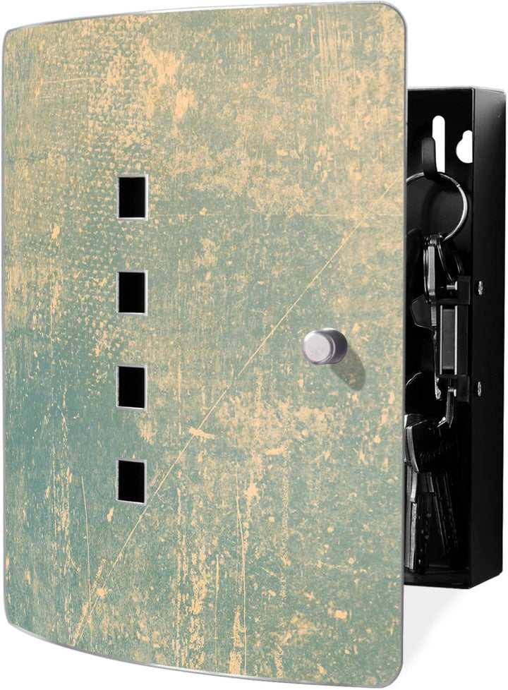 banjado Design Schlüsselkasten aus Edelstahl für 10 Schlüssel/Schlüsselschrank zur Schlüssel Aufbewa