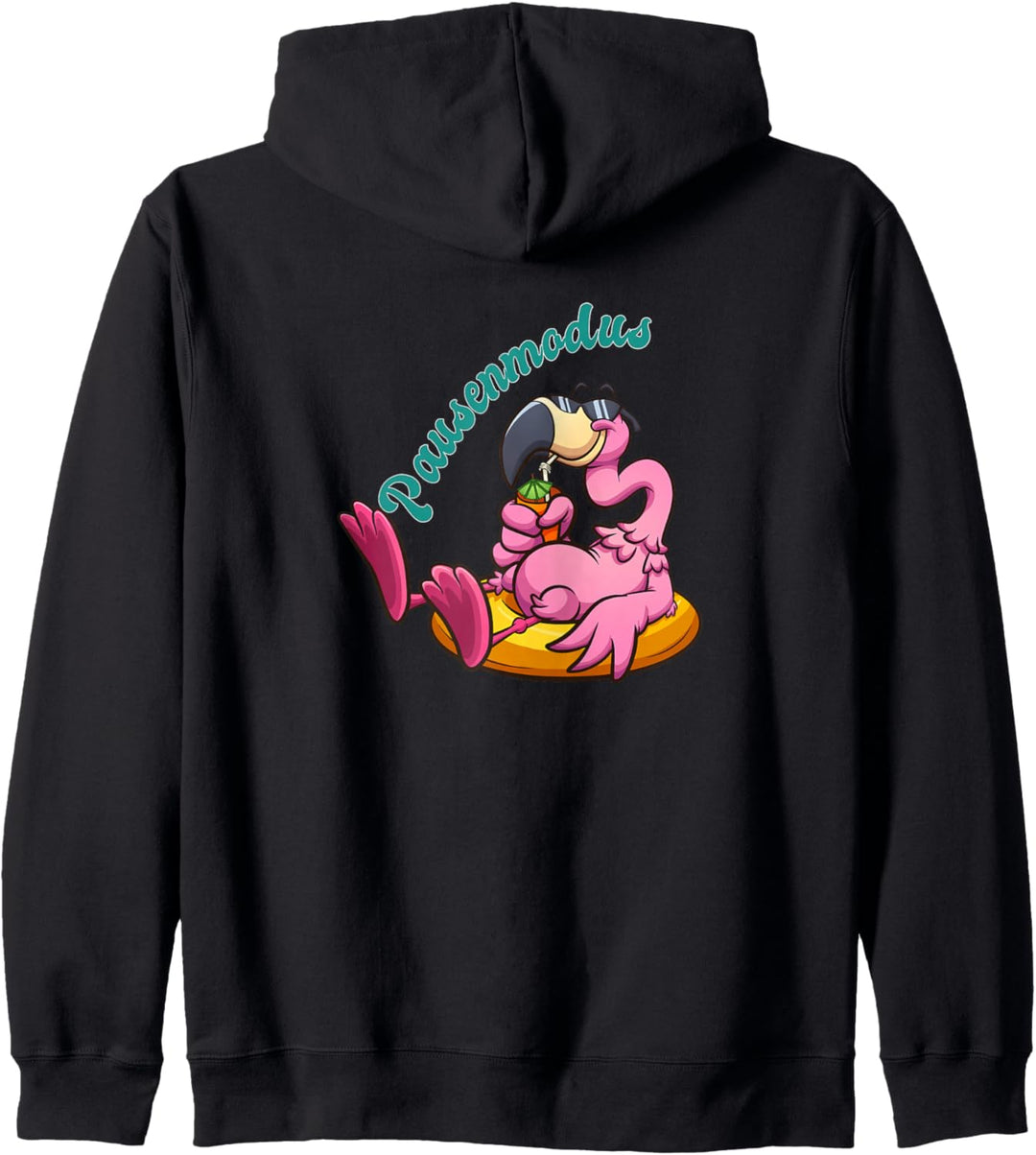 Pausenjacke - Flamingo im Pausenmodus Kapuzenjacke