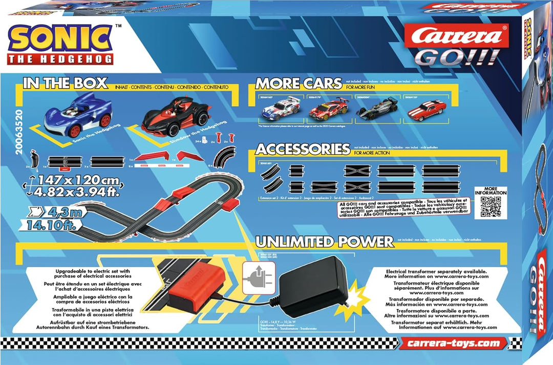 Carrera - 20063520 - Sonic the Hedgehog I Batteriebetriebene Carrera Bahn I Actionreiches Rennen Son
