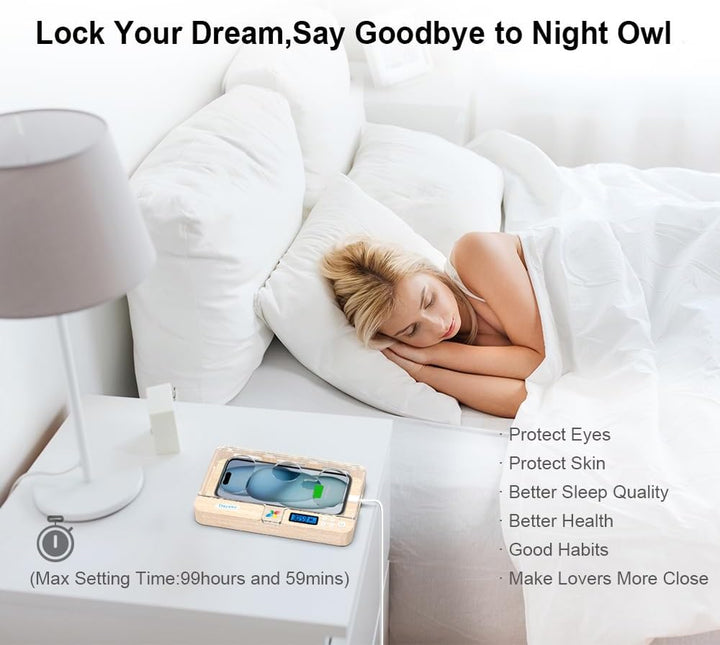 Dayear Handy Timer Box Handy Gefängnis, Handy Safe Schlossbox mit Timer Telefon Gefängnis für iPhone