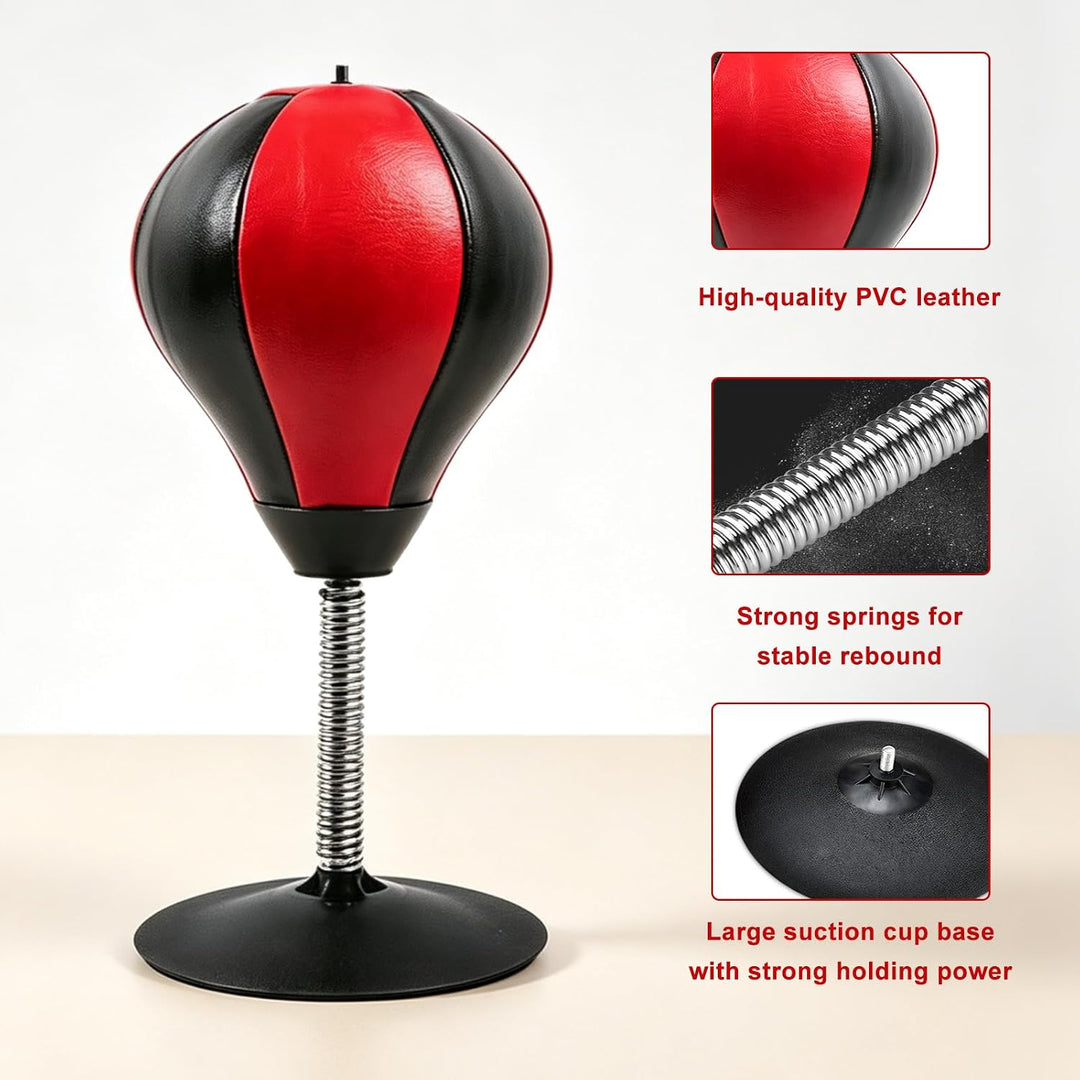 Punchingball Tisch, Schreibtisch Boxsack mit Starkem Saugnapf | Anti-Stress Punching Ball,Desktop-Bo